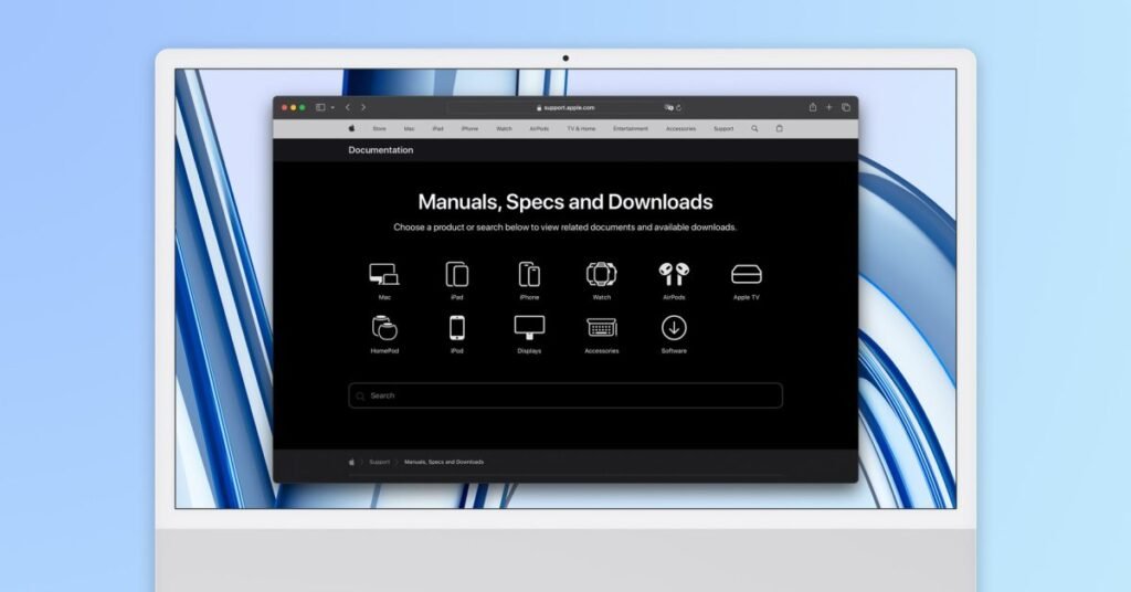 new-page-on-apple’s-website-helps-users-find-product-manuals-and-guides