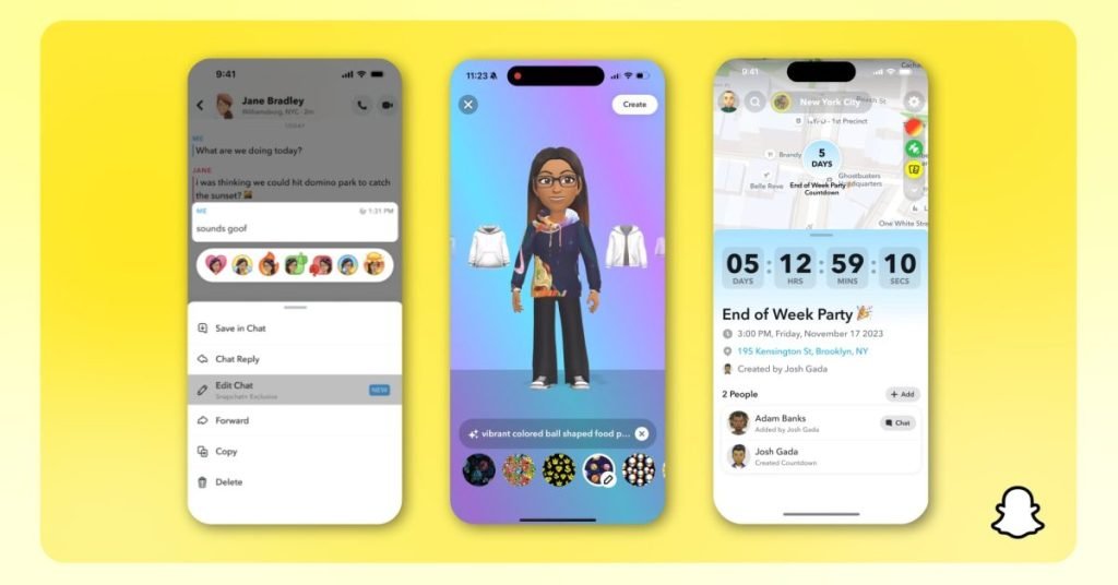 snapchat-adds-editable-chats,-emoji-reactions,-new-ai-features