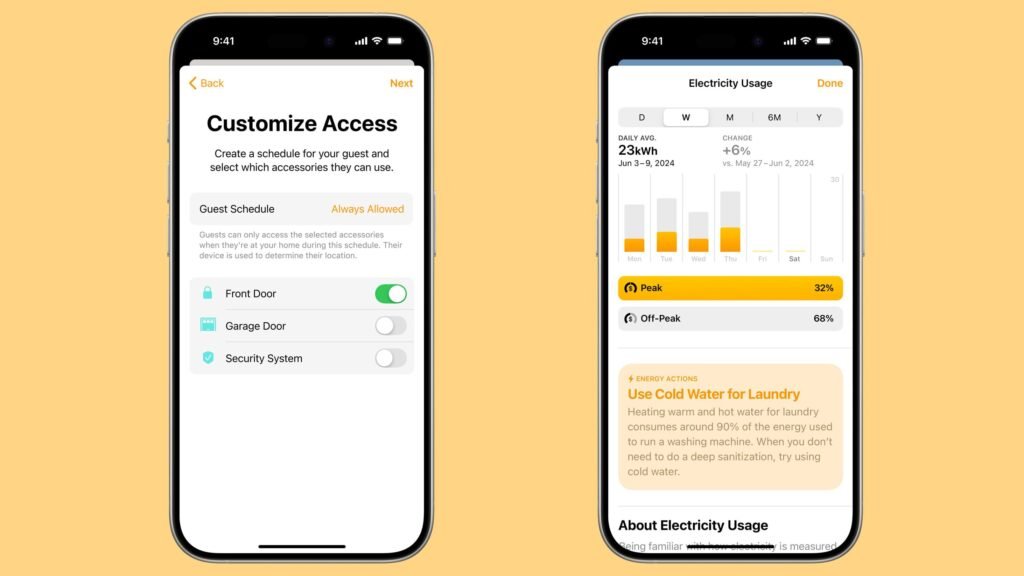 homekit-in-ios-18-includes-guest-access,-hands-free-unlock,-electricity-usage-integration-and-more